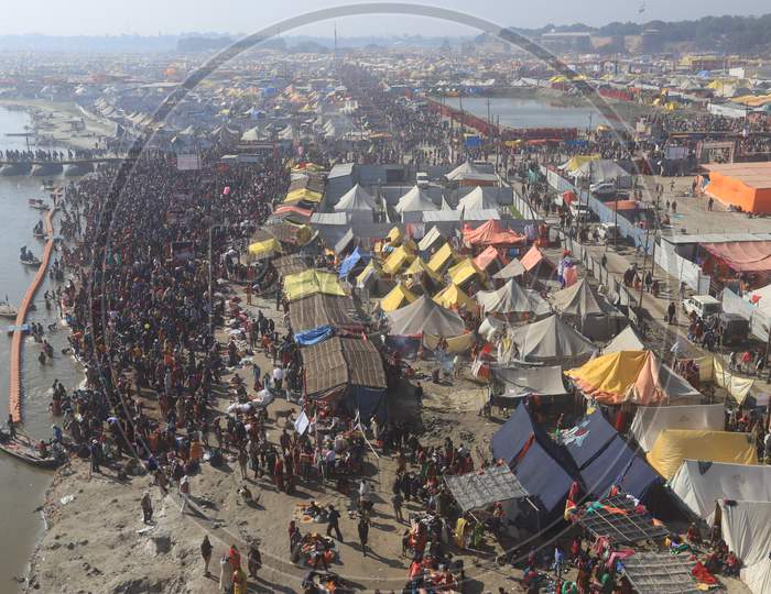 Magh Mela Prayagraj gathering