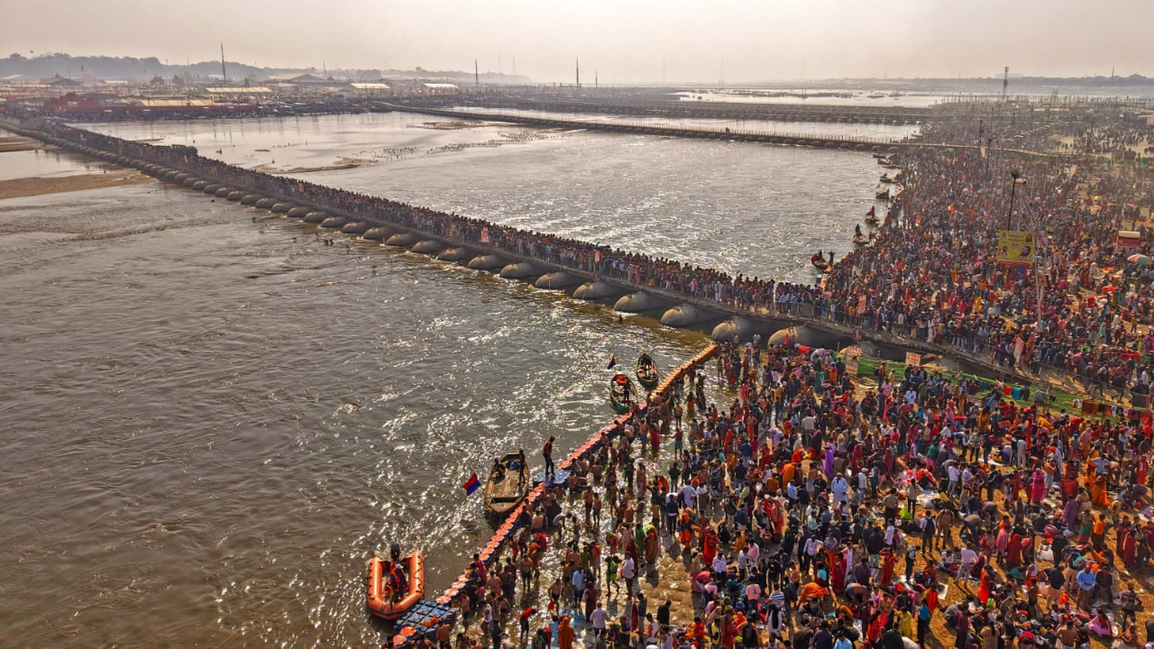 Triveni Sangam - Confluence of Ganga, Yamuna and Saraswati